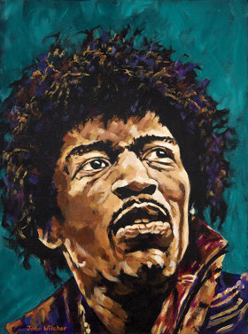 Jimi Hendrix, 61cm x 46cm